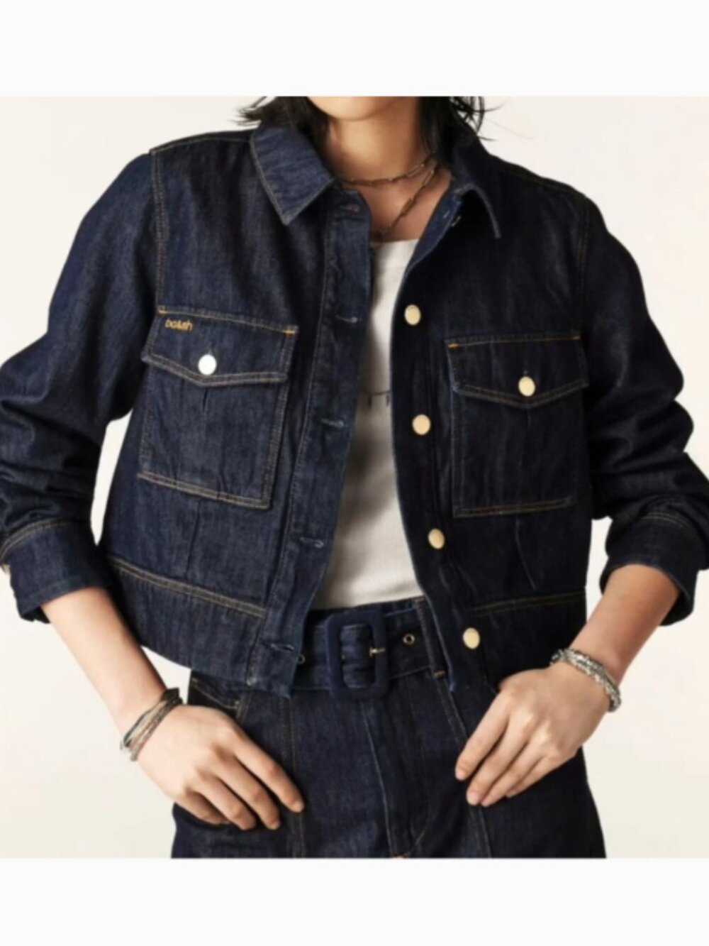 NWT XL Ba&sh Delia Denim Jacket